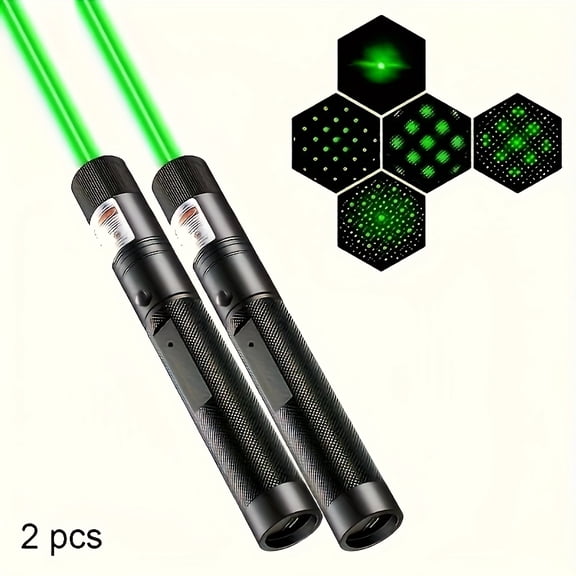 Laser Pointer- USB Charging Cable, Laser Pointer Torch Green And Red Laser Light Pointer Laser Pointer for Indoors Meeetings Outdoor Hunting
