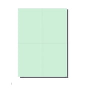 Laser Print Non-Prescription Security Paper, Green 65lb Cvr, 8.5"x 11"- 250 Shts