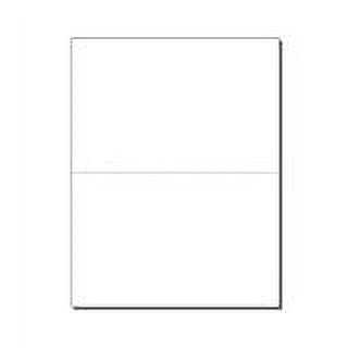 Laser Print-Ready Postcard Sheets, White 67lb Vellum, 8-1/2" x 11" Microperfed for 2-Up (5-1/2" x 8-1/2") Cards - 100 SHEETS (200 CARDS)