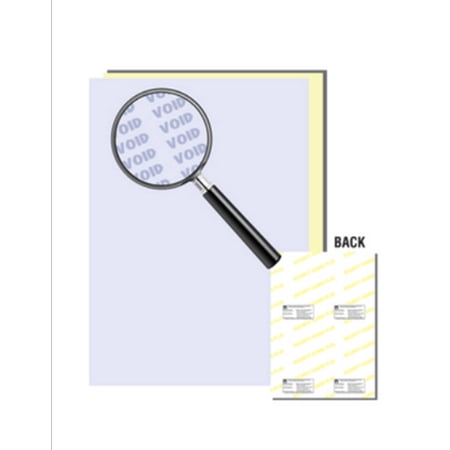 Laser Print Security Paper (SGP-2), Blue/Canary 21-lb 2-Part Carbonless, 11" x 17", 250 SHEETS / PACK, YIELDS 125 SETS