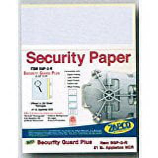 Laser Print Security Paper (SGP-2-R), Blue/Canary 21-lb 2-Part Carbonless, 8.5" x 11", 250 SHEETS / PACK, YIELDS 125 SETS