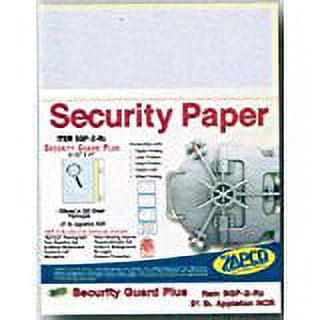 Laser Print Security Paper (SGP-2-Rx), Blue/Canary 21-lb 2-Part Carbonless, 8.5" x 11", 500 SHEETS / DOUBLE-PACK, YIELDS 250 SETS