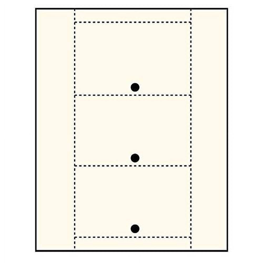 Laser Printer Catalog Cards – 3-Up, Medium Weight, Acid-Free, 100 Sheets Per Pack