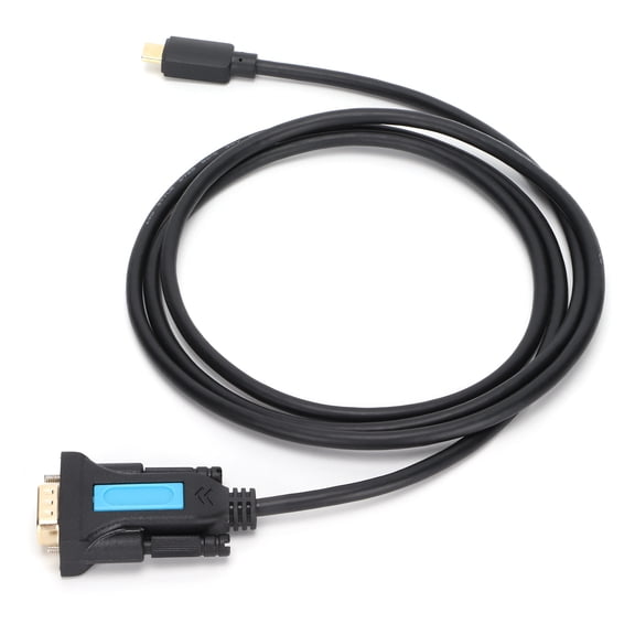 Laser Printer USB To RS232 Adapter, USB To Serial Adapter Plug and Play with Rubber Sleeve for Type-C To DB9