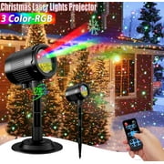 Laser Projector Lights Outdoor, Tanbaby RGB 3 Color Starry Lights, Show Laser Projection Light, with RF Control, IP65 Waterproof for Decor Party Home