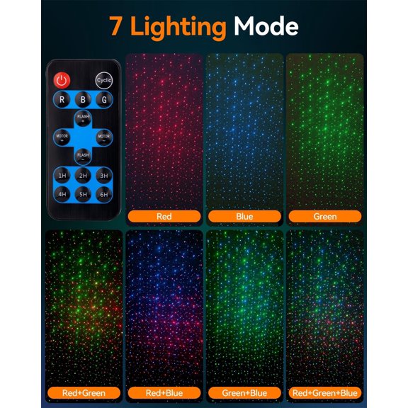 Laser Projector Lights, Valentines Day Gift RGB Laser Light with RF Remote,Timer, Christmas Holiday Decorations Projector for Home Garden Yard Party Outdoor Indoor Lights Show