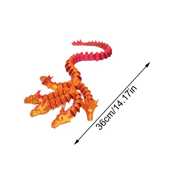 Laser Purple 36Cm 3D Printed Articulated Model - Multi-Jointed One-Piece Snake Sculpture for Display