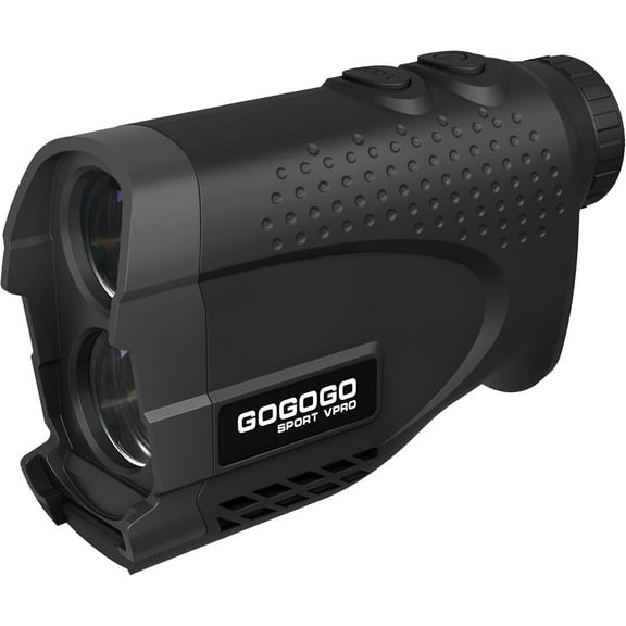 Laser Rangefinder 1200 Yards 7X Magnification with Flag Pole Locking Vibration Slope Mode Continuous Scan Black