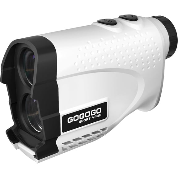 Laser Rangefinder 1200 Yards 7X Magnification with Flag Pole Locking Vibration Slope Mode Continuous Scan White