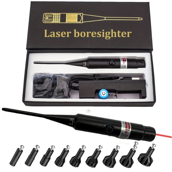 Laser Rangefinder Kit: Red or Green Laser Sight Kit with 8/32 Adapters - Multi-Diameter Tactical Laser Sight. Suitable for all .17 HMR to 12GA caliber firearms, this is a gun barrel sight kit