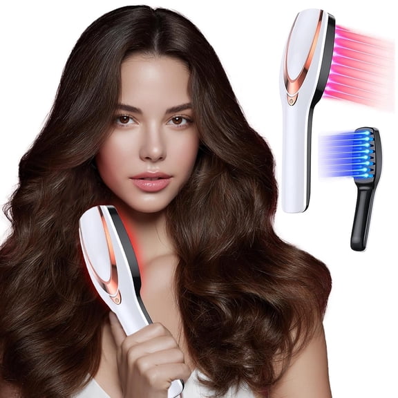Laser Therapy Hair Growth Comb,Laser Comb, low level laser therapy device, promote hair growth. - White