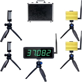 Laser Timer for Sprints, Laser Sprint System, Track Laser Timer Stopwatch, Lap/Speed Training/Track Field/Running/Football(Two Groups)