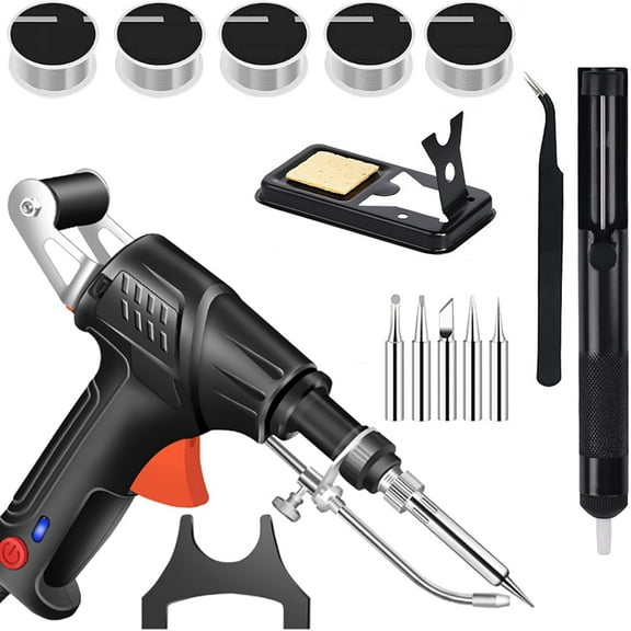 Laser Welding Machine, 60W Handheld Electric Soldering Iron Tool Set with 110V Internal Heating, 450C Tip, Portable Welding Tool for PCB, Circuit Board, DIY Home Repair