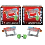 Playkidz Laser X Fusion Blasters, 20 Feet Range, Indoor/Outdoor Fun, 2 Pack