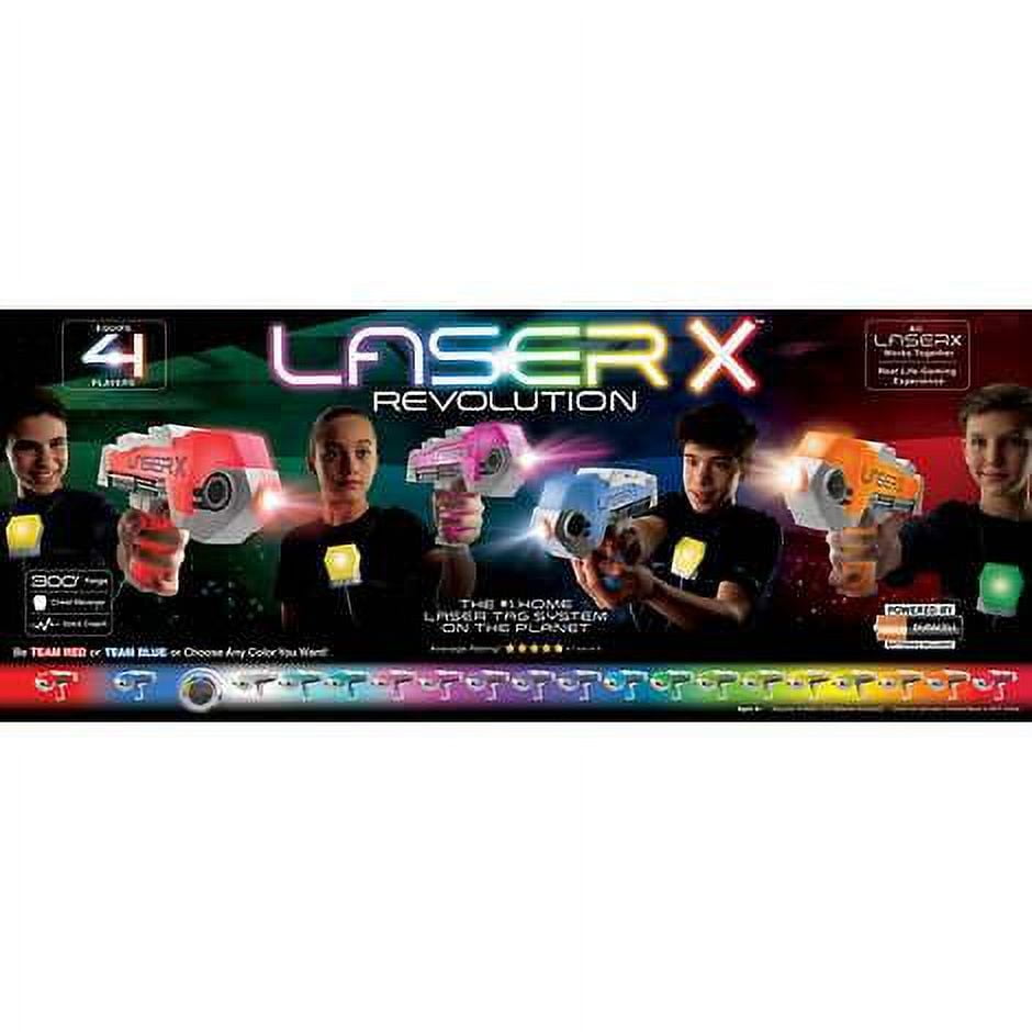 Used - Laser X Lazer Tag 4 Player Real Life Gaming Set Four Gun Indoor  Outdoor