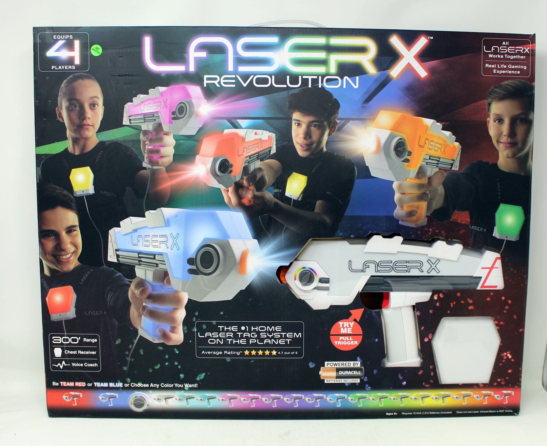 Laser X Laser Gaming Blasters with Batteries, 4 Pack - image 1 of 7