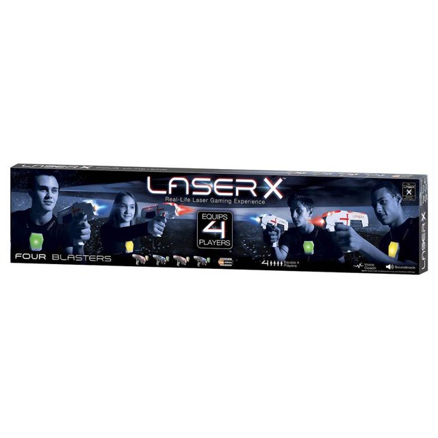 Laser X Micro Blasters Real Life Gaming Experience 4Player Set 4pack Includes 4 Laser X