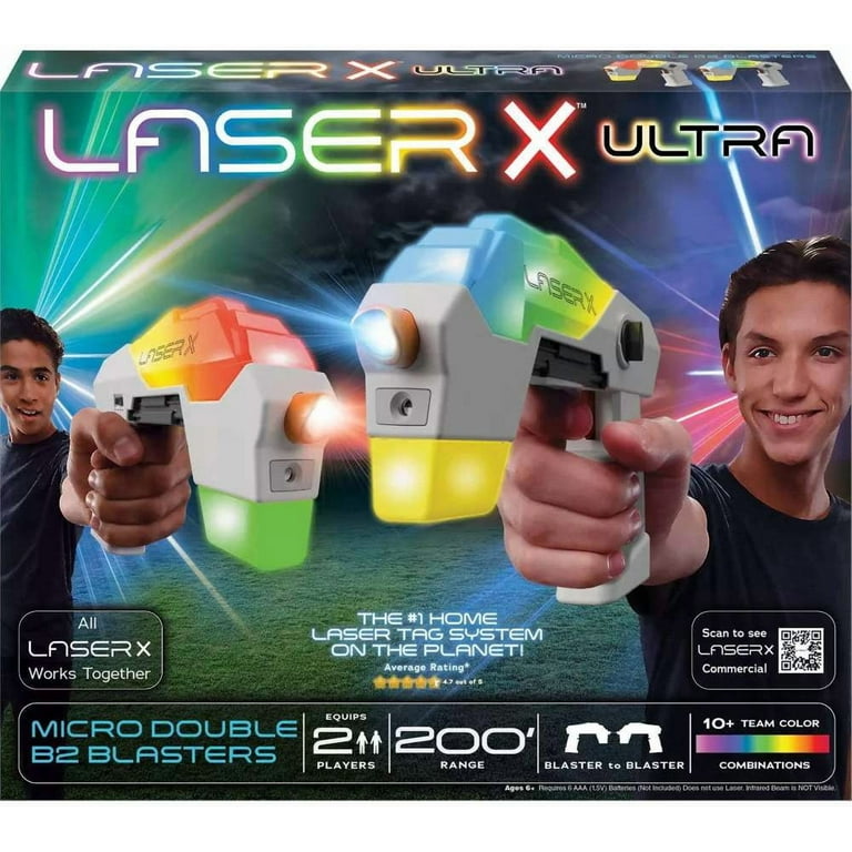 Laser X Ultra Micro Double B2 Blasters - Laser Tag 10 Team Colors