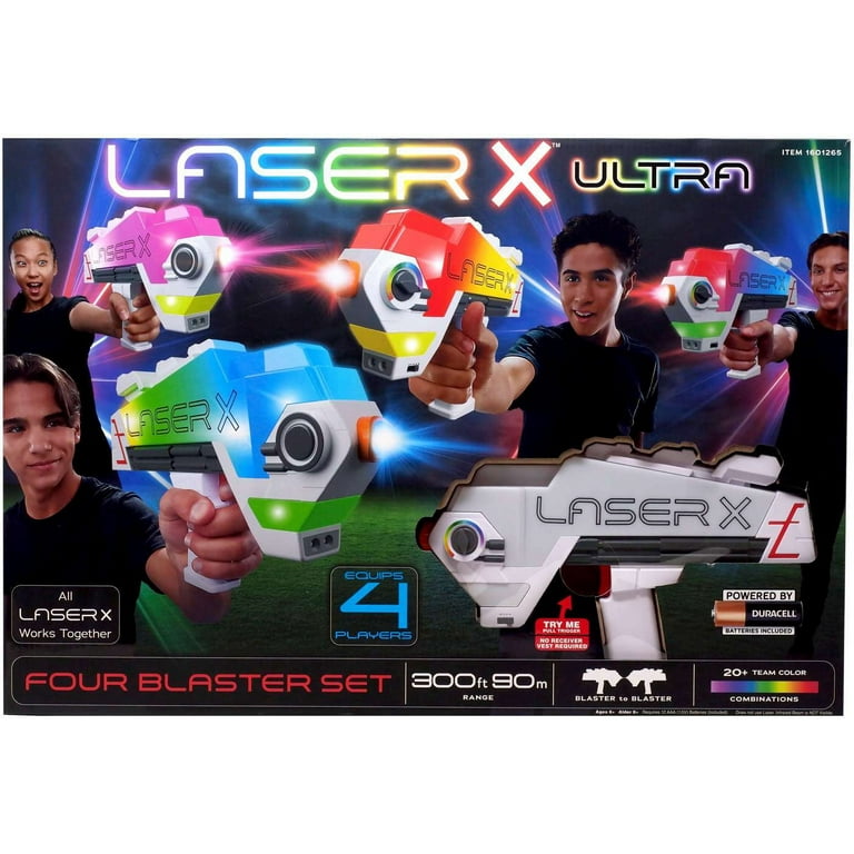 Laser X Revolution Two Player Long Range (200 foot) Laser Tag Gaming Blaster  Set