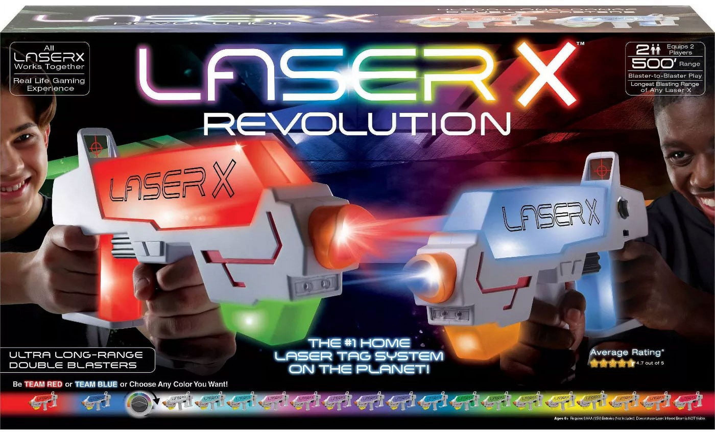 Laser X Revolution Ultra Long-Range Double Blasters 2-Player Set 