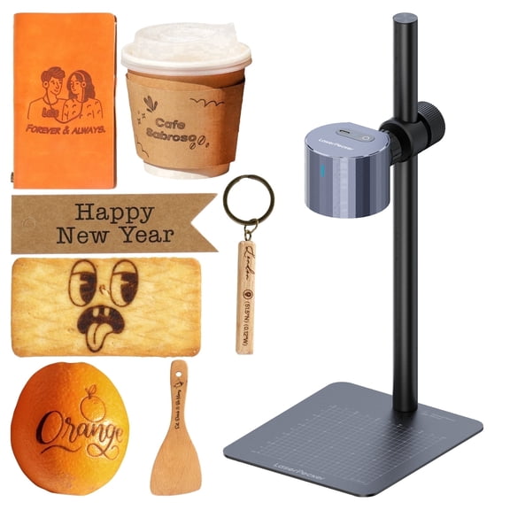 LaserPecker LP1 Plus Mini Laser Engraver for Beginners,Portable laser Engraving Machine Wood Leather DIY Crafts