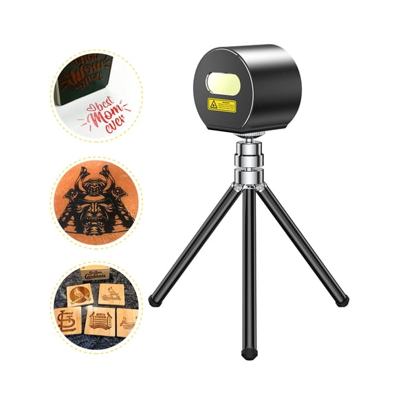 LaserPecker LP1 Mini Engraver for Beginners, Portable 190g Wood and Leather Engraving Machine with Safety Glasses, Basic Set