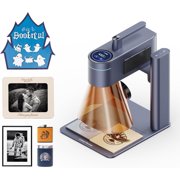 LaserPecker LP4 Dual-Laser Engraver, Portable 8K 240,000mm/Min Engraving, Auto-Switch IR/Diode for Metal/Wood/Acrylic, Smart Screen Repeat & 160x120mm Area, Basic Set