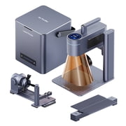 LaserPecker LP4 Dual-Laser Engraver Cutter Desktop Air Purifier With Slide & Rotary Extension Ultimate Bundle for Tumblers, Metal, Wood, Plastic, Glass