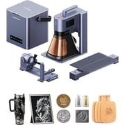 LaserPecker LP5 20W Dual-Laser Engraver & Cutter 10,000mm/s Speed for Metal/Wood/Glass with Air Purifier & Rotary/Slide Extensions Ultimate Business Bundle