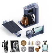 LaserPecker LP5 20W Fiber & Diode Laser Engraver Cutter 10000mm/s with Rotary & Slide Extension for Metal, Wood & Glass,Color Engraving