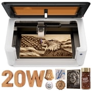 LaserPecker LX2 All-in-One Desktop Laser Engraver Cutter, 20W, 19.7" x 12" Working Area, 1000mm/s High-Speed