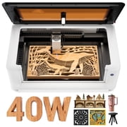 LaserPecker Laser Cutter Engraver LX2 40W 19.7 x 12 Large Working Area 1000mm/s High-Speed Engraving 12MP Camera for Metal Wood Acrylic