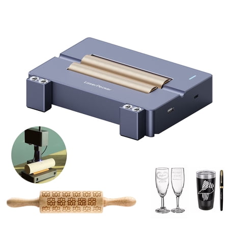 LaserPecker Versatile Electric Roller for LP2 Cylindrical Engraving Rotary Module for Jugs Bottles