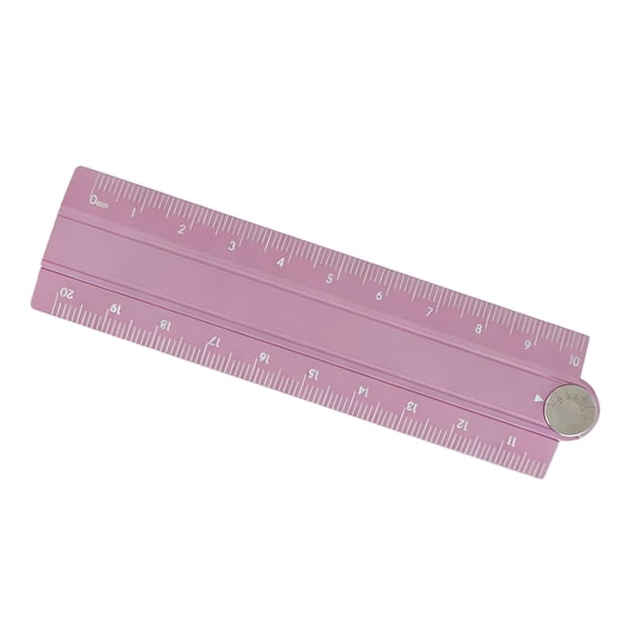 Lasering Engraved Folding Ruler with Aluminum Alloy Body and Pivoting Sections for Routine Measuring and Drawing