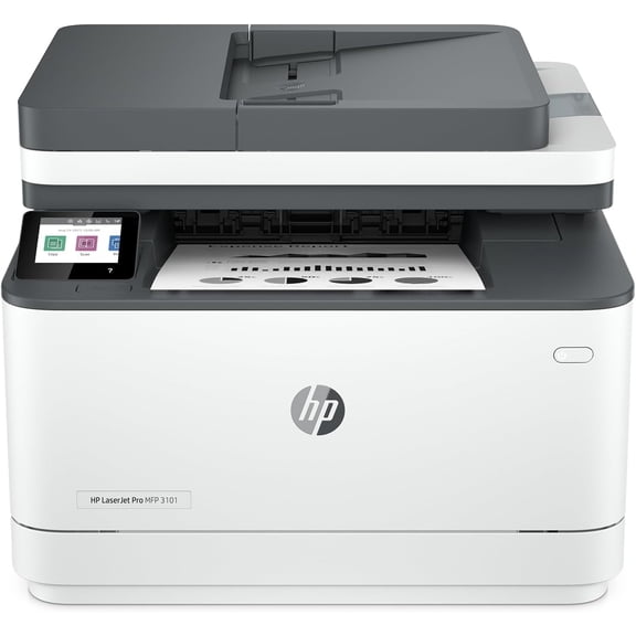 Laserjet Pro MFP 3101fdw Wireless Black & White All-in-One Laser Printer, Scanner, Copier, Fax, Best-for-Office (3G628F)