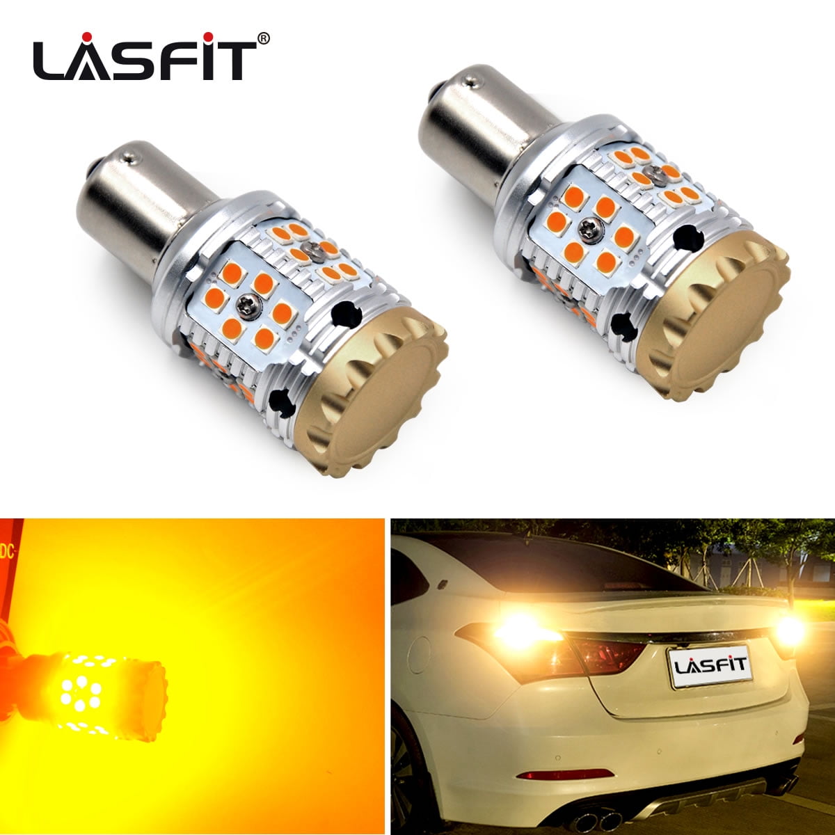 Lasfit 1156 P21W 7506 LED Bulbs for Turn Signal Light Blinker Bulbs