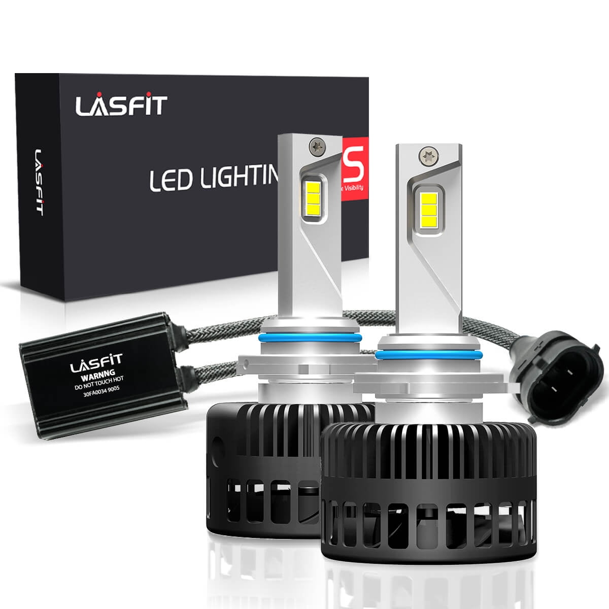 Lasfit 9005 LED Bulb Kits 72W 8000lm 6000k- 2 Year Warranty