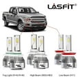thumbnail image 1 of Lasfit 9005 LED Headlight Bulbs for 2018 2019 2020 Ford F-150 High Beam, 60W 6000LM 6000K White (Pack of 2), 1 of 9