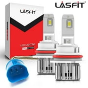 Lasfit 9007 HB5 LED Headlight Bulbs High Low Beam, 50W 5000LM 6000K White | 2 Bulbs