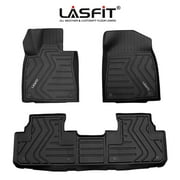 Lasfit Car Floor Mats for 2016-2022 Lexus RX350 RX350l RX450h RX450hl, All Weather Floor Liners TPE Material, Black