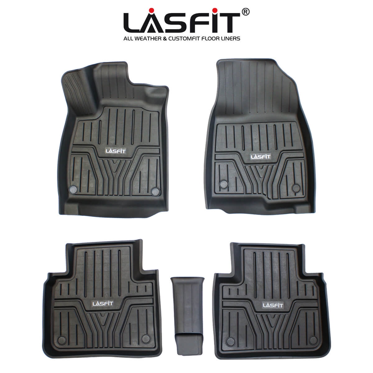 Lasfit Floor Mats For 2018 2022 Honda Accord All Weather Fit Tpe Liners Set 1st And 2nd Row Black Com