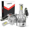 thumbnail image 1 of Lasfit H4 9003 HB2 LED Headlight Bulbs Brightness Dual Hi/Lo Beam, 60w 6000lm 6000K Cool White(2 pcs), 1 of 9