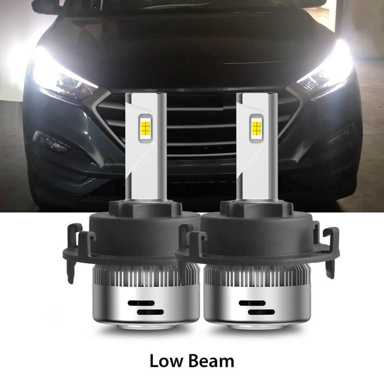 Afvigelse laser automatisk Lasfit H7 LED Headlight Bulbs Custom Fit Hyundai Tucson/Ioniq/Elantra GT  and Kia Sedona Forte5 w/Retainer Adapter, 60W 6000LM 6000K White -  Walmart.com