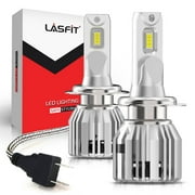 Lasfit H7 LED Headlight Bulbs High/Low Beam/Fog Light Bulbs, 50W 5000LM 6000K｜2 Bulbs