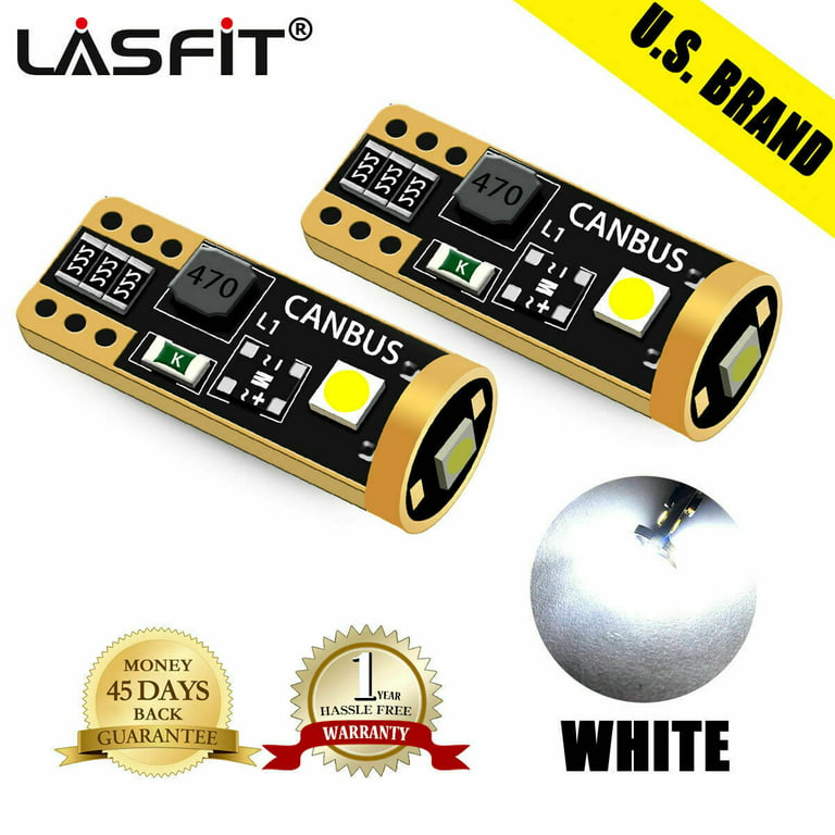 Lasfit 194 168 T10 LED Mini Bulbs, Canbus Error Free for Dome Map Courtesy  Door License Plate Lights, Ice Blue