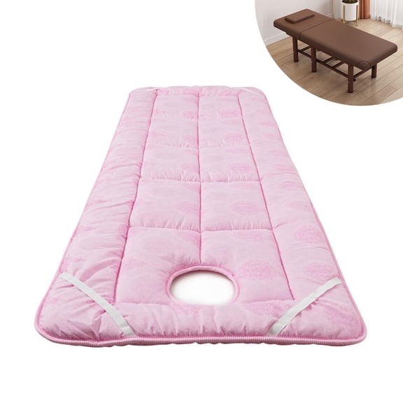 Lash Bed Cushion Cover,Round Head Massage Table Mattress Topper,for Tattoo Table Beauty Salon Bed