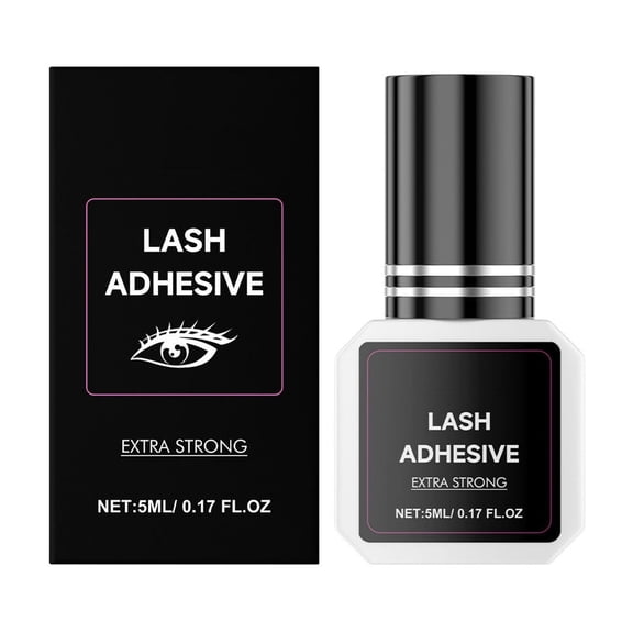 Lash Cluster Glue,Eyelash Extensions,5ml Professional Eyelash Extension Glue - 2-3s Fast Dry, 6-8 Weeks Strong Hold, Low Fume Hypoallergenic Lash Adhesive(Multicolor A)