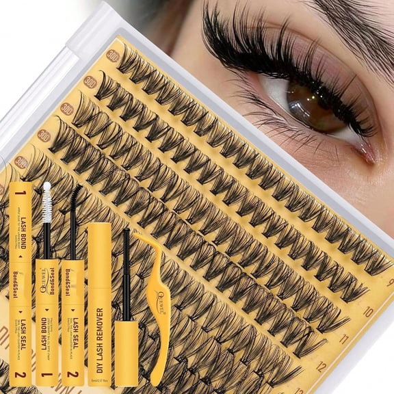 Lash Clusters Kit, 320 Pcs 30D+40D Lash Cluster Eyelash Extensions