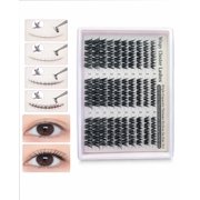Lash Clusters Kit Natural Wispy, Eye Lash Clusters for Everyday Look  Long Lasting Eyelash Clusters Kit with Bond, Seal and Remover, Thin Curved Band C Curl Wispy Lashes for DIY At Home Use