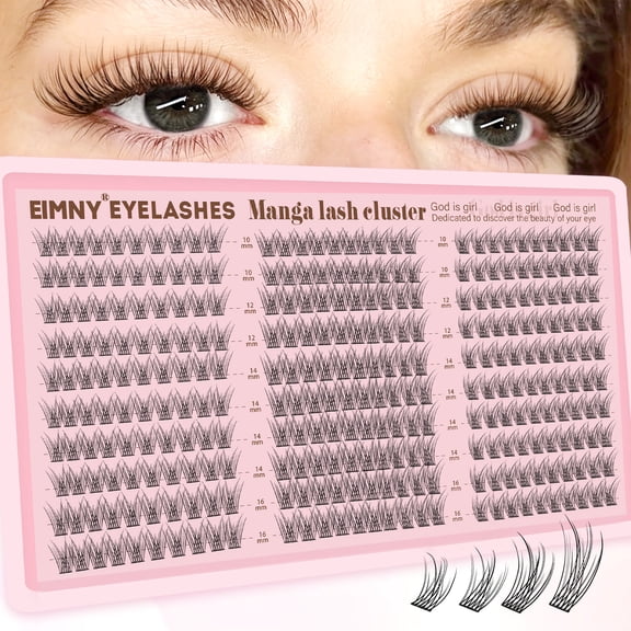Lash Clusters Wispy 9-14mm Eyelash Clusters Natural DIY Cluster Eyelash Extensions Lash Individual 300pcs Short C Curve